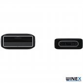 Winex DN930 USBA to Type-C Data ve Şarj Kablosu Siyah - 3