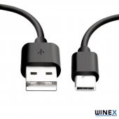 Winex DN930 USBA to Type-C Data ve Şarj Kablosu Siyah - 4