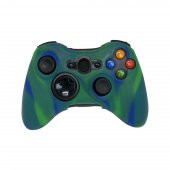 YUES Xbox 360 Gamepad Silikon Kılıf Joystick Koruyucu Kılıf Yeşil Mavi - 1