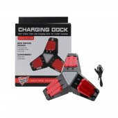 YUES Xbox One Controller PS4 Josytick Şarj Standı Işıklı Üçlü (Xbox One/One S Gamepad / PS4 Joystick Uyumlu) - 1