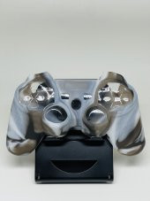 YUES PS3 Joystick Silikon Kılıf Dualshock Koruyucu Kılıf Desenli Beyaz Kahve - 1