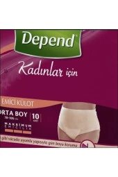 Depend Kadın Emici Külot Hasta Bezi Orta Boy Medium Beden 120 Adet thumbnail 3