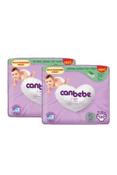 Canbebe Bebek Bezi 5 Beden / Junior Aylık Ekonomik Paket 240 Adet - 1