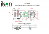 Viyol Motoru, 68 KTYZ 28W 30RPM AC Senkron Motor - 4