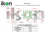 60 RPM 28W 68KTYZ AC Senkron Motor, Dakikada 60 Tur Çevirme Motor - 5