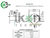 TYC 50 10 RPM CW Tek Yön 4W AC Senkron Motor, Şömine Motoru - 5