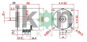 10Rpm 28W Ac Senkron Motor Viyol Motoru 68 Ktyz 7 MM - 2