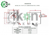 40W 2 5Rpm 70Ktyz Ac Senkron Motor - 3