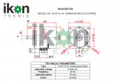 220V 20RPM 28W AC Senkron Motor, Dişli Motor - 5