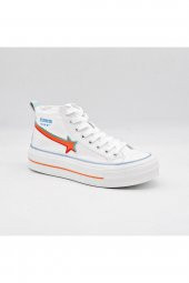 GUJA 22Y317-1 BİLEK BOY UNİSEX SNEAKERS KANVAS SPOR AYAKKABI - 1