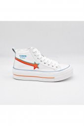 GUJA 22Y317-1 BİLEK BOY UNİSEX SNEAKERS KANVAS SPOR AYAKKABI - 2