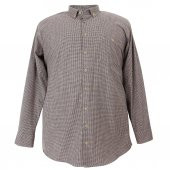 Pamuklu Büyük Beden Oduncu Gömlek & Kahve - 1