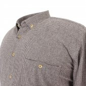 Pamuklu Büyük Beden Oduncu Gömlek & Kahve - 3