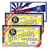 Viktoria Kumaş Boyası Sarı 2Pk+Fiske Sabitleme 1Pk - 1