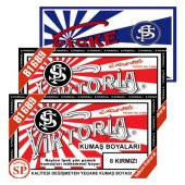 Viktoria Kumaş Boyası Kırmızı 2Pk+Fiske Sabitleme 1Pk - 1