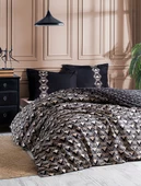 Özdilek Ranforce Çift Kişilik Nevresim Takımı-Ouro Siyah - 1