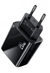 Usams US-CC133 T40 20W QC3.0+PD Type-C+USB Dijital Göstergeli Hızlı Şarj Başlığı - 3