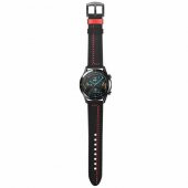 ​​Galaxy Watch 46mm (22mm) KRD-19 Dikişli Deri Tasarım Kordon - 5