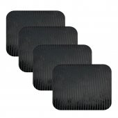 Knsz oturma minderi 4 lü mazlum siyah çizgili kumaş tel sandalyesi oturma yeri için thumbnail 2