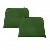 Knsz sırt minderi 2 li mazlum yşl suni deri cırtlı tel sandalyesi sırtı için thumbnail 2