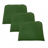 Knsz sırt minderi 3 lü mazlum yşl suni deri cırtlı tel sandalyesi sırtı için thumbnail 1