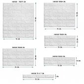 Renkli Duvarlar 70X54 CM Kendinden Yapışkanlı Esnek Köpük Duvar Kağıdı Paneli 3D Boyutlu Tuğla Desen thumbnail 2