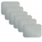 Knsz oturma minderi 6 lı mazlum beyaz kumaş tel sandalyesi oturma yeri için thumbnail 1