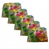 Knsz sırt minderi 5 li mazlum çiçek desen kumaş cırtlı tel sandalyesi sırtı için thumbnail 1