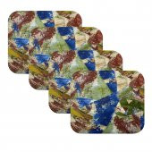 Knsz oturma minderi 4 lü mazlum geometrik desen tel sandalyesi oturma yeri için thumbnail 1