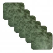 Knsz oturma minderi 6 lı mazlum haki siyah kumaş tel sandalyesi oturma yeri için thumbnail 1