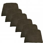 Knsz sırt minderi 6 lı mazlum kahve penye kumaş cırtlı tel sandalyesi sırtı için - 1