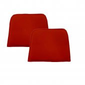 Knsz sırt minderi 2 li mazlum krm suni deri cırtlı tel sandalyesi sırtı için thumbnail 1