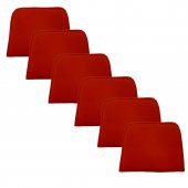 Knsz sırt minderi 6 lı mazlum krm suni deri cırtlı tel sandalyesi sırtı için thumbnail 1