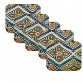 Knsz oturma minderi 5 li mazlum kilim desen tel sandalyesi oturma yeri için - 2