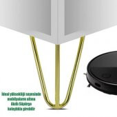 Metal Mobilya Ayağı Üç Bacak Gold 15 Cm - 1