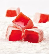 125 Gr. Pudra Şekerli Güllü Lokum - 1