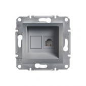 Schneider Asfora 1*RJ11- Çelik EPH4100162 (ÇERÇEVESİZ) - 1