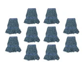 Cod-Ex Geniş Yedek Islak Mop Paspas Ucu Başlığı Pamuklu 500 Gram. 25 Cm. Mavi 10 Adet thumbnail 1