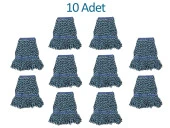 Cod-Ex Geniş Yedek Islak Mop Paspas Ucu Başlığı Pamuklu 500 Gram. 25 Cm. Mavi 10 Adet thumbnail 2