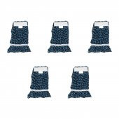 Cod-Ex Dar Islak Yedek Mop Paspas Başlığı - Pamuklu - Mavi - 17 Cm. - 450 Gram - 5 Adet - 1
