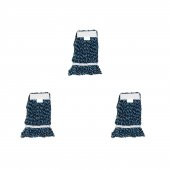 Cod-ExDar Yedek Islak Mop Püskül Paspas Başlığı - Pamuklu - 17 Cm. - Mavi - 3 Adet thumbnail 1