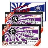 Viktoria Kumaş Boyası Menekşe 2Pk+Fiske Sabitleme 1Pk - 1