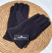 salarticaret Erkek Kaşe Elyaflı Siyah Eldiven - 1