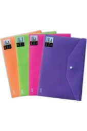 Sensho A-4 Çıtçıtlı Dosya Desenli A4 Yeşil Çıtçıtlı Dosya (12 Li Paket) - 1