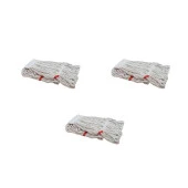 Geniş Yedek Islak Mop Paspas Ucu Başlığı Püskül - Pamuklu - 320 Gram. - 25 Cm. - Beyaz - 3 Adet thumbnail 1