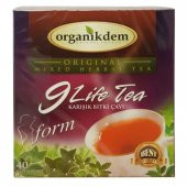 Organikdem 9 Life Form Karışık Bitki Süzen Poşet Çay 2li 40 x 2 G - 1