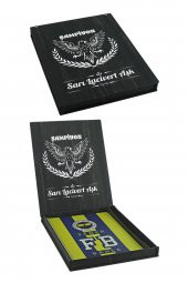 Fenerbahçe Orijinal Defter Kalem Kırtasiye Ahşap Kutulu 5li Taraftar Hediye Set - 2