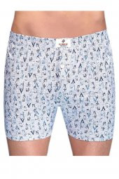 Seher Yıldızı Erkek Desenli Pamuklu Boxer 4lü Paket - 2