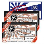 Viktoria Kumaş Boyası Açık Kahve 2Pk+Fiske Sabitleme 1Pk - 1