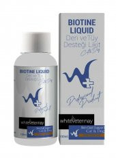 WhiteVeterinay Biotine Liquid Cat&Dog 100 ML ( Kedi ve Köpekler için Deri ve Tüy Desteği ) - 1